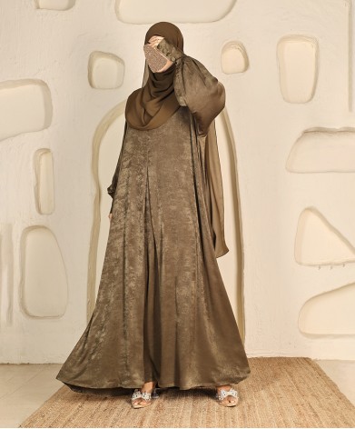 Anaaqa 3Pc Set Abaya - Khakee