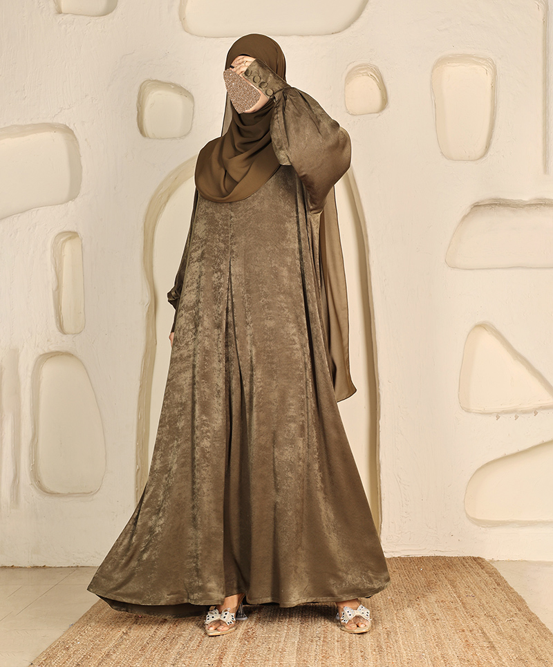 Anaaqa 3Pc Set Abaya - Khakee