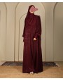 Anaaqa 3Pc Set Abaya - Maroon