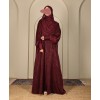 Anaaqa 3Pc Set Abaya - Maroon