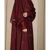Anaaqa 3Pc Set Abaya - Maroon