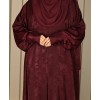 Anaaqa 3Pc Set Abaya - Maroon