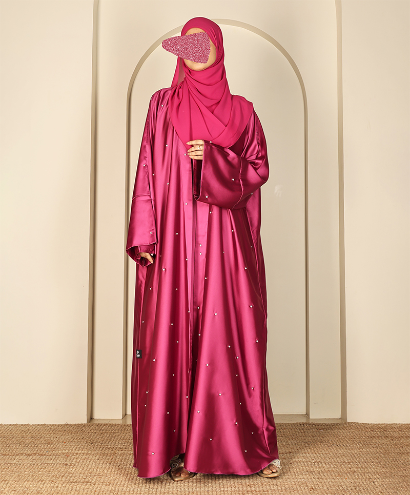 Abaya 4 Pc Set - Magenta