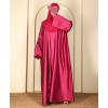 Abaya 4 Pc Set - Magenta