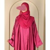 Abaya 4 Pc Set - Magenta