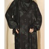 Abaya 3 Pc Set Self Print- Green