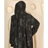 Abaya 3 Pc Set Self Print- Green