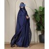 Daliya 4 Pc Set Abaya - Navy Blue