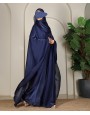 Daliya 4 Pc Set Abaya - Navy Blue