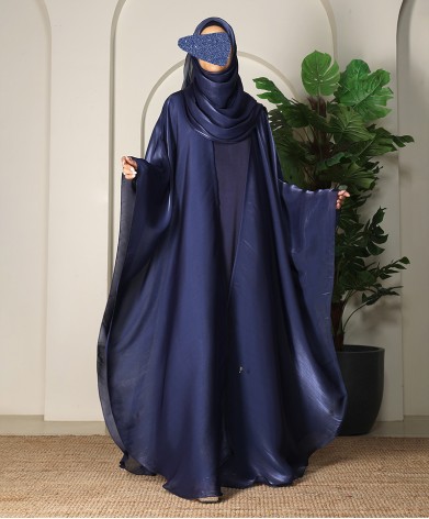 Daliya 4 Pc Set Abaya - Navy Blue