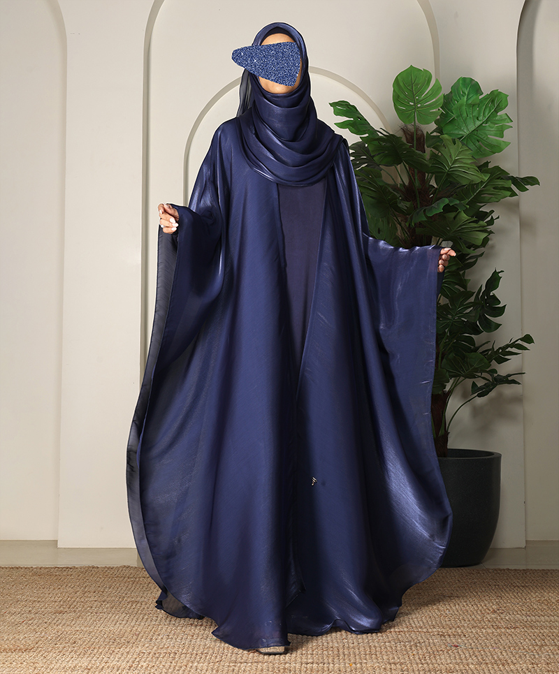 Daliya 4 Pc Set Abaya - Navy Blue