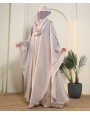 Daliya 4 Pc Set Abaya - Silver