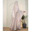 Daliya 4 Pc Set Abaya - Silver
