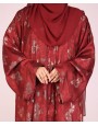 Abaya 4 Pc Set - Apple Red