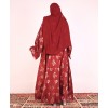 Abaya 4 Pc Set - Apple Red