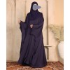 Zoom Midnight Blue 3 Pc Set Abaya