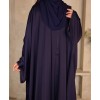 Zoom Midnight Blue 3 Pc Set Abaya