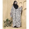 Zebra Print 4 Pc Set Abaya