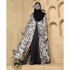 Zebra Print 4 Pc Set Abaya