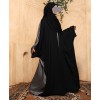 Abaya 3 Pc Set - Black