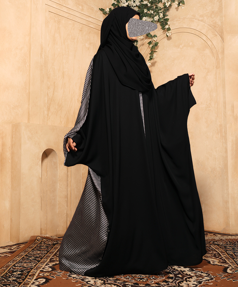 Abaya 3 Pc Set - Black