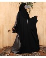 Abaya 3 Pc Set - Black