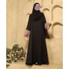 Abaya 3 Pc Set - Black