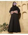 Abaya 3 Pc Set - Black