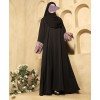 Abaya 3 Pc Set - Black