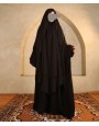 Khimar 2 Pc Set Abaya - Black