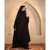 Khimar 2 Pc Set Abaya - Black