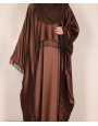 Abaya 4 Pc Set - Brown