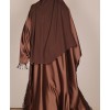 Abaya 4 Pc Set - Brown