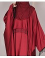 Abaya 4 Pc Set - Maroon