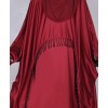 Abaya 4 Pc Set - Maroon
