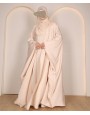 Abaya 4 Pc Set - Cream
