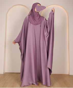 Abaya 4 Pc Set - Mauve