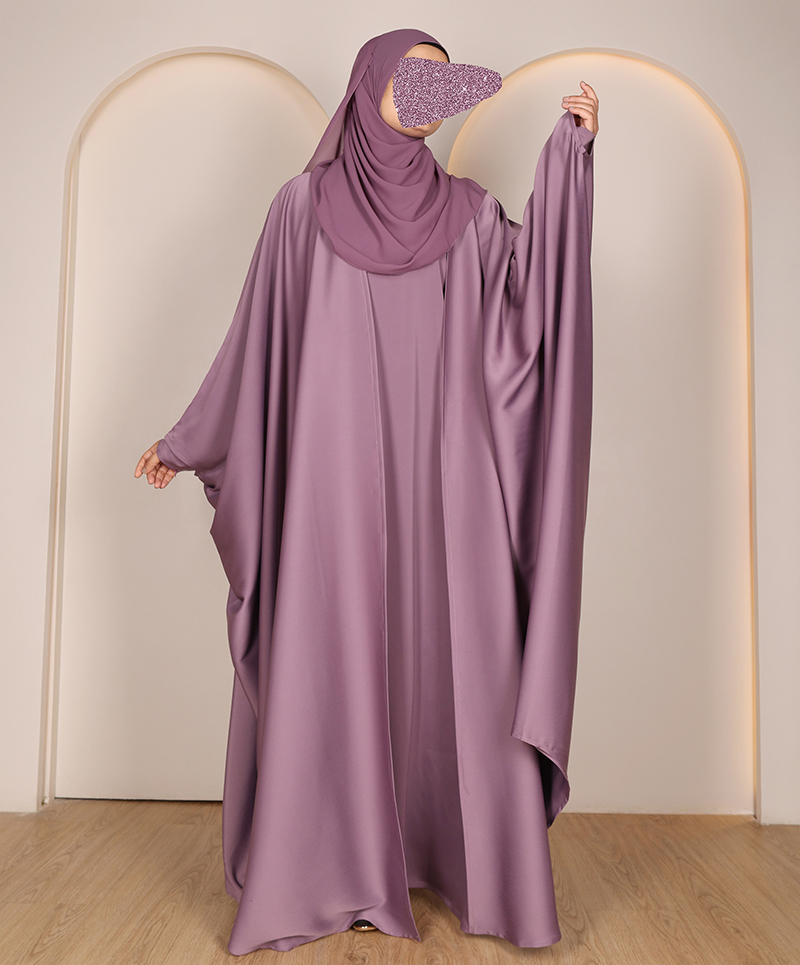 Abaya 4 Pc Set - Mauve