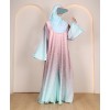 Abaya 4 Pc Set - Mint Blue Mauve