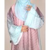 Abaya 4 Pc Set - Mint Blue Mauve