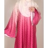 Abaya 4 Pc Set - Magenta Yellow