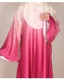 Abaya 4 Pc Set - Magenta Yellow