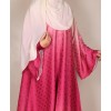Abaya 4 Pc Set - Magenta Yellow
