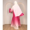 Abaya 4 Pc Set - Magenta Yellow