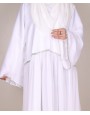 Abaya 4 Pc Set - White