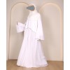 Abaya 4 Pc Set - White