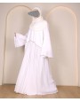 Abaya 4 Pc Set - White