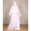Abaya 4 Pc Set - White