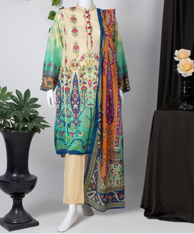 Persian 3 Pc Stitched Suit