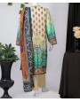 Persian 3 Pc Stitched Suit